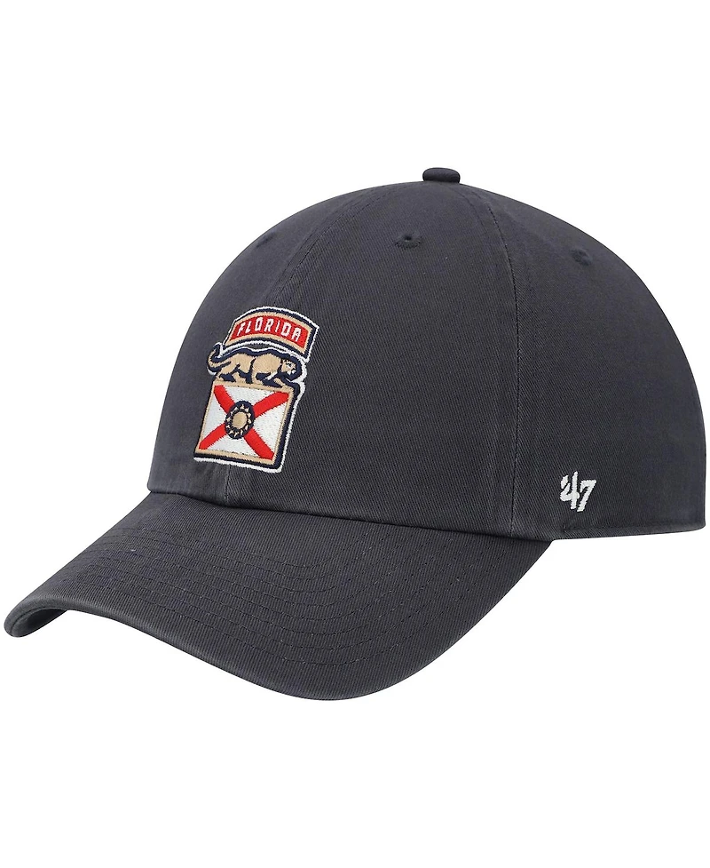 Men's '47 Navy Florida Panthers Logo Clean Up Adjustable Hat