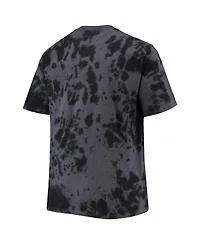 Men's Black Philadelphia 76ers Big and Tall Marble Dye Tonal Performance T-shirt