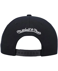 Men's Mitchell & Ness Black Indiana Pacers Hardwood Classics Script 2.0 Snapback Hat