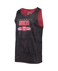 Men's Foco Red Cincinnati Reds Floral Reversible Mesh Tank Top