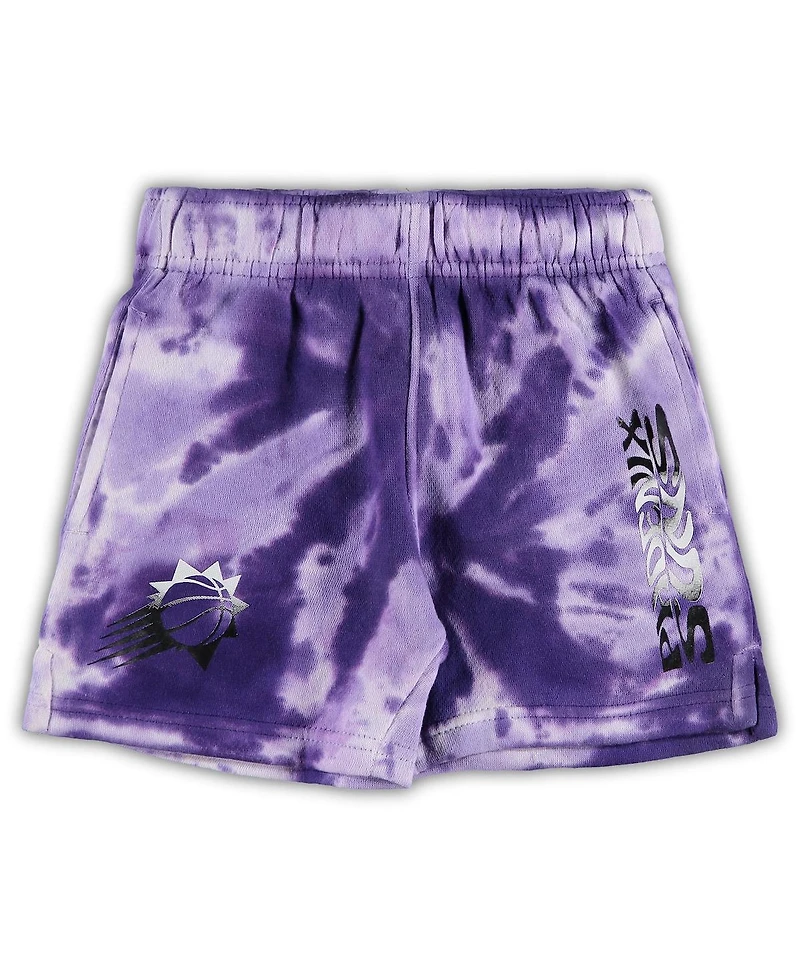 Toddler White, Purple Phoenix Suns Santa Monica Shorts