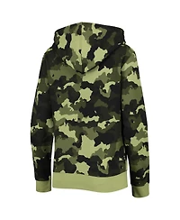 Women's New Era Green Chicago Cubs 2022 Mlb Armed Forces Day Camo Full-Zip Hoodie