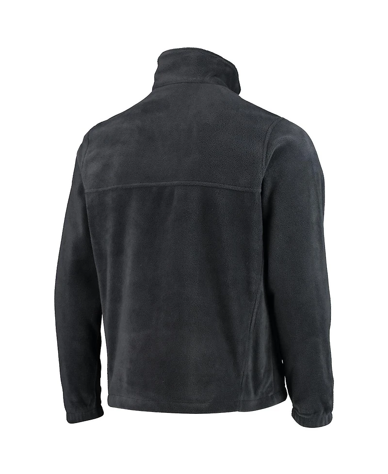 Men's Columbia Black Chicago Bulls Flanker Full-Zip Jacket