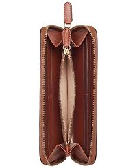 Women's Full-Grain Leather Large Zip Continental Wallet