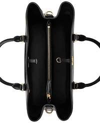 Lauren Ralph Women's Full-Grain Smooth Leather Large Marcy Satchel