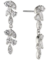 Eliot Danori Silver-Tone Linear Drop Earrings, Created for Macy's