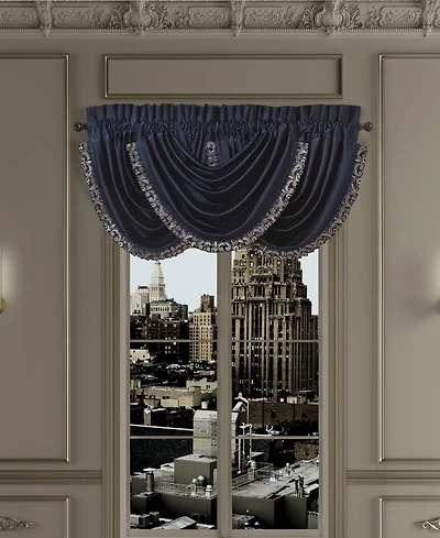 J Queen New York Caruso Waterfall Window Valance, 33" x 43"
