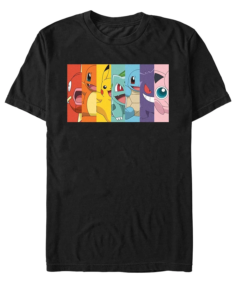 Men's Pokemon Poke Rainbow Short Sleeve T-shirt