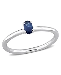 Oval Sapphire (1/3 ct. t.w.) Stackable Ring 10k White Gold