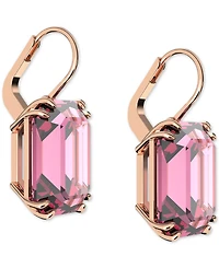 Swarovski Octagon Crystal Drop Earrings