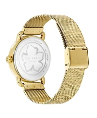 Ted Baker Women's Harriett Gold-Tone Stainless Steel Mesh Watch 38mm