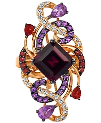Le Vian Crazy Collection Multi-Gemstone Swirling Statement Ring (8-1/4 ct. t.w.) in 14k Rose Gold