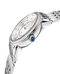 Gevril Women's Marsala Swiss Quartz Silver-Tone Stainless Steel Bracelet Watch 37mm
