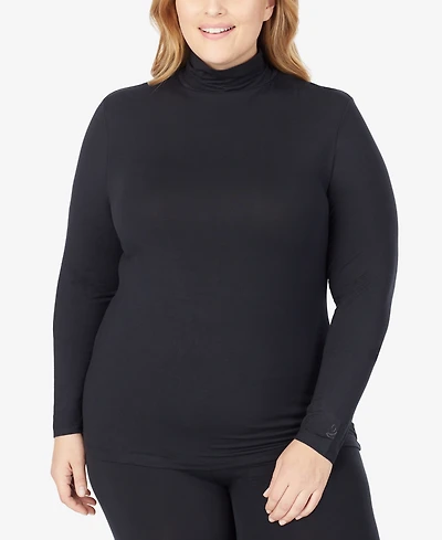 Cuddl Duds Plus Size Softwear with Stretch Turtleneck