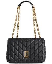 Karl Lagerfeld Paris Lafayette Medium Leather Shoulder Bag