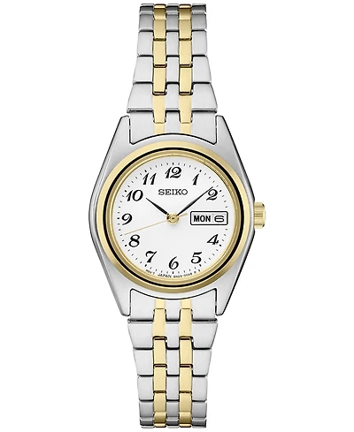 Seiko Women's Analog Essentials Two-Tone Stainless Steel Bracelet Watch 25mm
