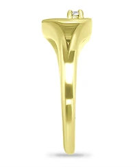 Giani Bernini Cubic Zirconia Heart 18K Rose Gold and Over Silver, Sterling Silver Toe Ring