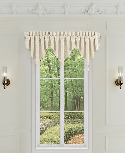 J Queen New York La Boheme Ascot Window Valance, 40" x 21"
