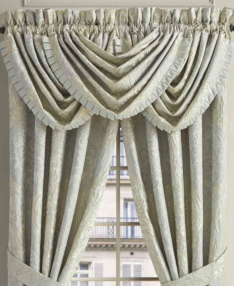 J Queen New York Belgium Waterfall Window Valance, 33" x 49"