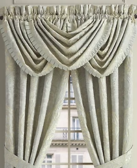 J Queen New York Belgium Waterfall Window Valance, 33" x 49"