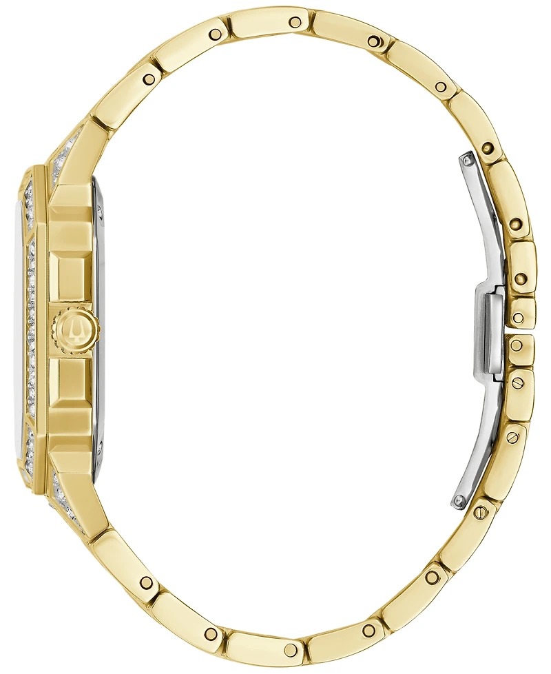 Bulova Men's Crystal Octava Gold-Tone Stainless Steel Bracelet Watch 40mm
