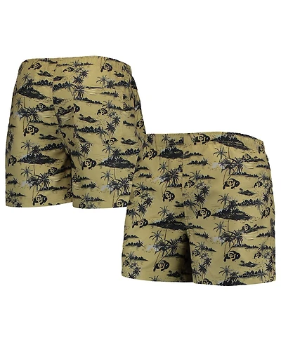 Men's Foco Gold Colorado Buffaloes Island Palm Swim Trunks