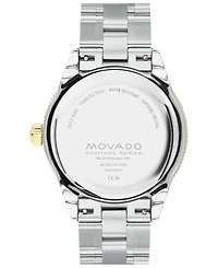 Movado Men's Heritage Two-Tone Stainless Steel Bracelet Watch 43mm