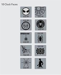 Marvel Kid's Spider-Man Educational Learning Red Silicone Strap Watch, 40mm