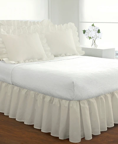 Fresh Ideas Ruffled Poplin Bedskirt, Twin