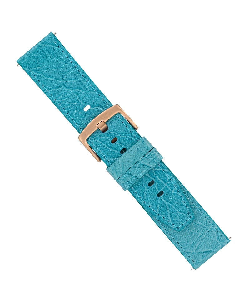 WITHit Light Blue Leather Band designed for Fitbit Versa, Versa 2 and Versa Lite