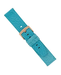 WITHit Light Blue Leather Band designed for Fitbit Versa, Versa 2 and Versa Lite