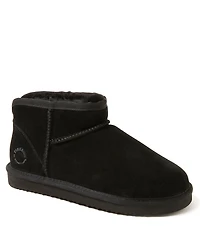 Fireside by Dearfoams Women's Riverland Genuine Shearling Micro Bootie