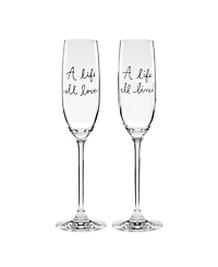Charmed Life Toasting Flutes, 2 Piece