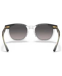 Ray-Ban Unisex Polarized Low Bridge Fit Sunglasses, Hawkeye 54