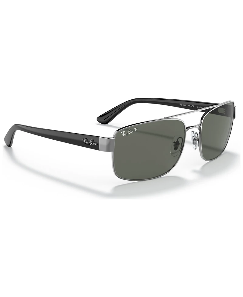 Ray-Ban Men's Polarized Sunglasses, RB3687