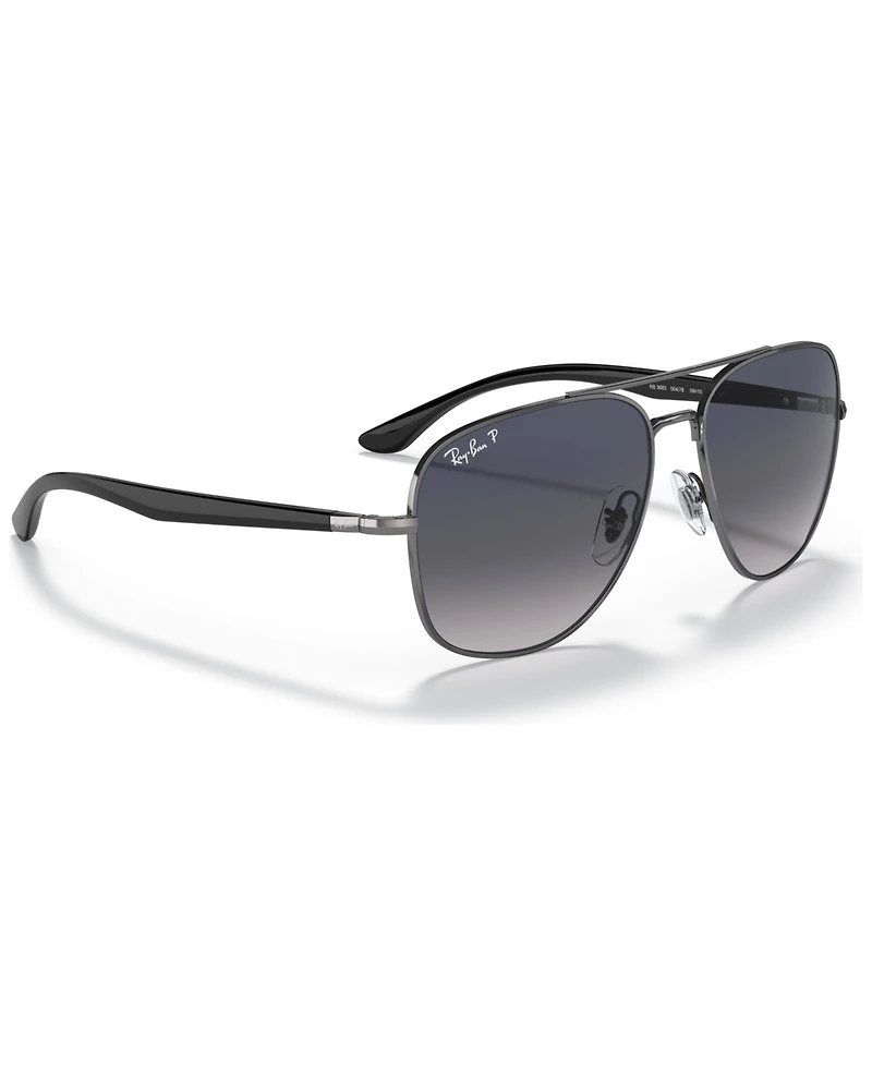 Ray-Ban Unisex Polarized Sunglasses, RB3683 56