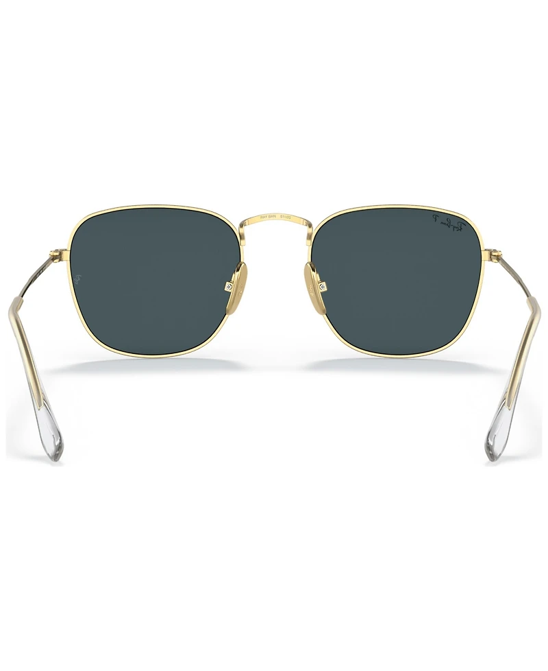 Ray-Ban Men's Polarized Sunglasses, RB8157 51 Frank Titanium