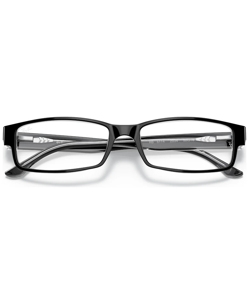 Ray-Ban RX5114 Unisex Rectangle Eyeglasses