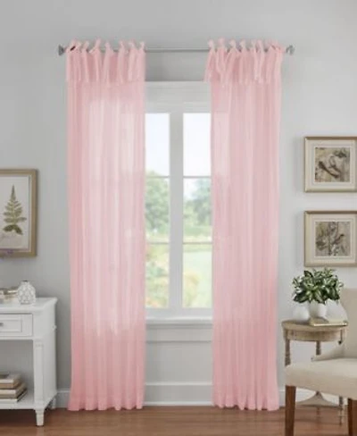 Elrene Home Fashions Jolie Semi Sheer Tab Top Window Curtain