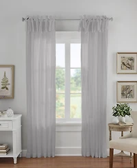 Elrene Home Fashions Jolie Semi Sheer Tab Top Window Curtain