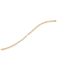 Lightweight Paperclip Link Chain Ankle Bracelet in 10k Gold, Created for Macy's