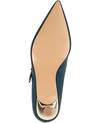 Journee Collection Women's Manza Pointed Toe Mary Jane Kitten Heel Pumps