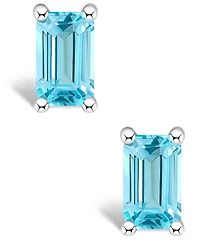 Topaz (3/4 ct. t.w.) Stud Earrings 14k Yellow Gold or White