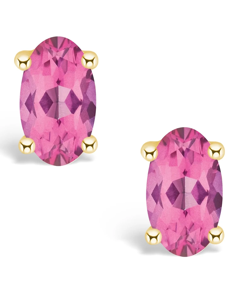 Topaz (1/2 ct. t.w.) Stud Earrings 14K White Gold or Yellow