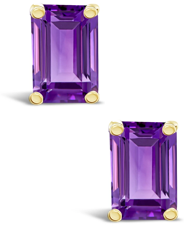 Amethyst (1-1/10 ct. t.w.) Stud Earrings 14K Yellow Gold or White