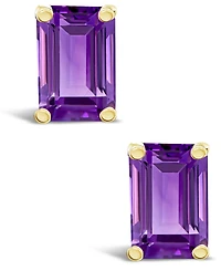 Amethyst (1-1/10 ct. t.w.) Stud Earrings 14K Yellow Gold or White