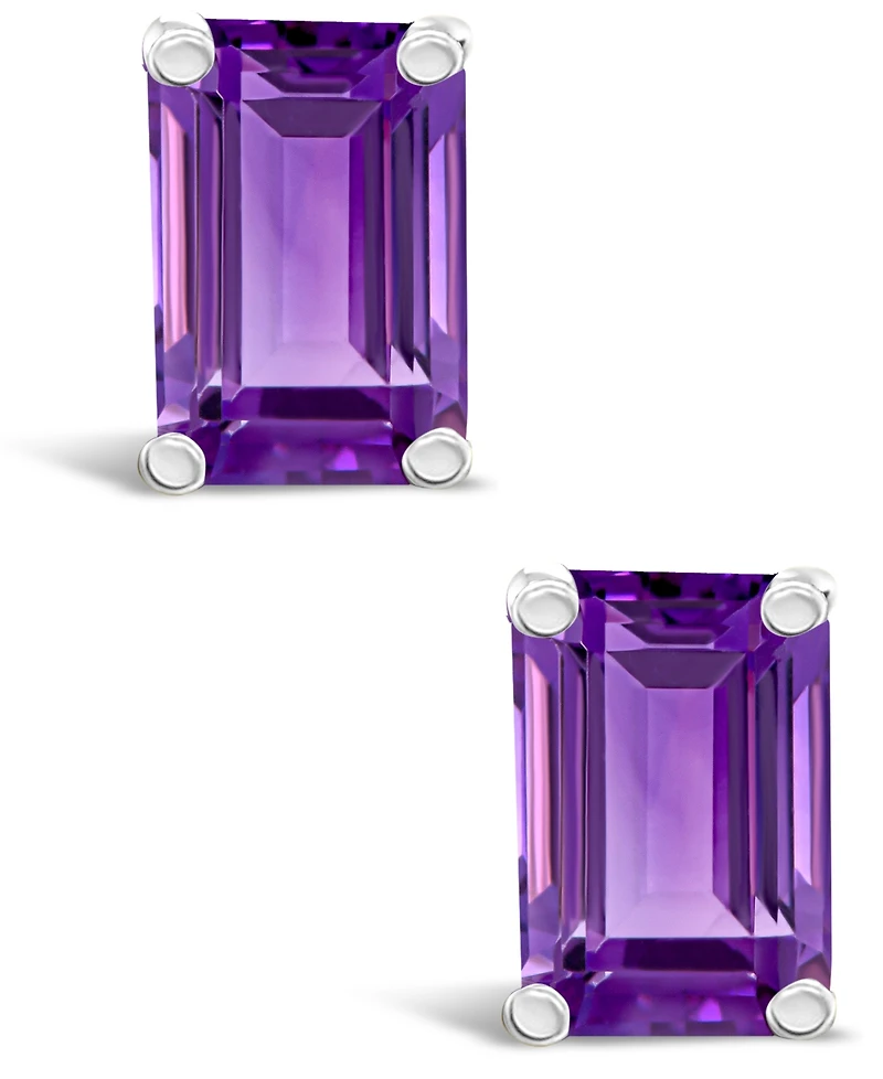 Amethyst (1-1/10 ct. t.w.) Stud Earrings 14K Yellow Gold or White