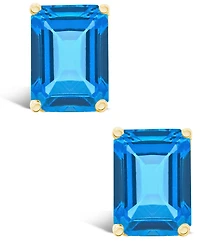 Topaz (4 ct. t.w.) Stud Earrings 14K Yellow Gold or White
