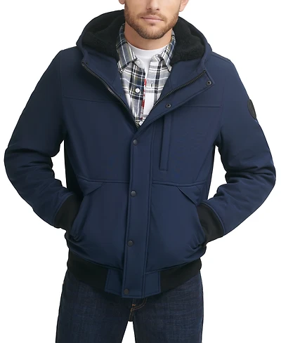 Levi's Men's Soft Shell Sherpa Lined Hooded Jacket