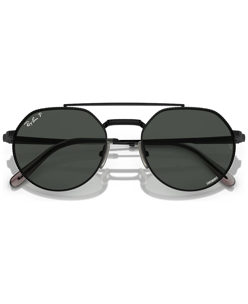 Ray-Ban Unisex Jack Ii Titanium Polarized Sunglasses, RB8265